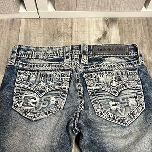 ROCK REVIVAL Skinny Crop Jeans
